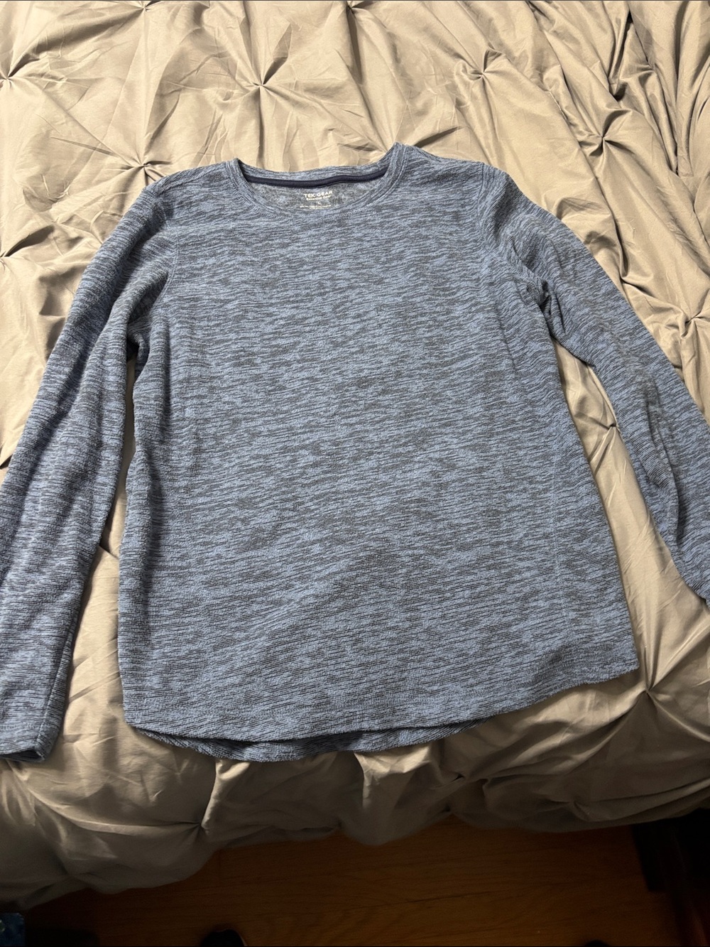 tek gear Heathered Blue Crewneck Sweater